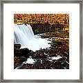 Choushi - Ootaki Waterfall In Autumn Framed Print