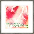 I Will Restore Health To You Framed Print