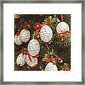 Christmas Egg Shells Decoration Framed Print