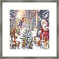 Christmas In The Forest Framed Print