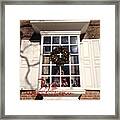 #christmas In #williamsburg #lovely Framed Print