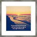 Christopher Columbus Quote Framed Print