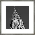 Chrysler Building Bw Framed Print