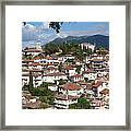 Church And Houses - Ohrid - Macedonia Framed Print