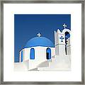 Church At Myconos Framed Print