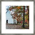 Church In Fall Framed Print