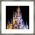 Cinderella's Castle In Magic Kingdom Framed Print