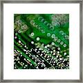 Circuit Board Bokeh Framed Print