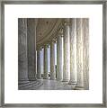 Circular Colonnade Of The Thomas Jefferson Memorial Framed Print