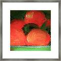 Citrus In Pottery Bowl Framed Print