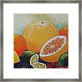 Citrus Splash Framed Print