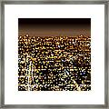 City At Night Framed Print