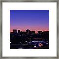 City At The Edge Of Night Framed Print