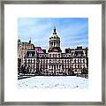 City Hall In Baltimore Framed Print