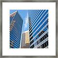 City In Reflections Framed Print