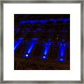 City Night Walks - Blue Highlights Facade Framed Print