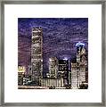 City Of Houston Skyline Framed Print