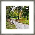City Of Zagreb Autumn Park Framed Print