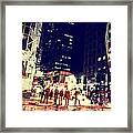 City People Framed Print