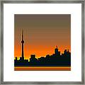 Cityscapes - Toronto Skyline - Twilight Framed Print