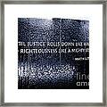 Civil Rights Memorial Framed Print