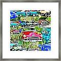 Classic Car Collage Framed Print