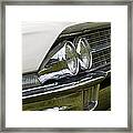 Classic Car Front Wing And Lights Framed Print