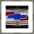 Classic Chevrolet Emblem Framed Print