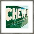 Classic Chevy Truck Tailgate Framed Print