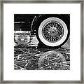 Classic Wheels Blk And Wht Framed Print