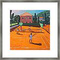 Clay Court Tennis Framed Print