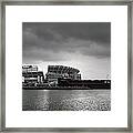 Cleveland Browns Stadium From The Inner Harbor Framed Print