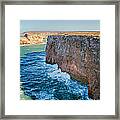 Cliffs Along The Coast Framed Print