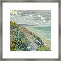 Cliffs By The Sea At Trouville Framed Print