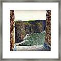 Cliffs Of Moher From O'brien's Tower Framed Print
