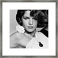 Close Up Portrait Of Lois Chiles Framed Print