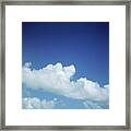 Clouds And Blue Sky. Framed Print