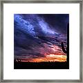 Clouds And Colors Framed Print
