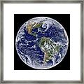 Clouds Over The Americas Framed Print