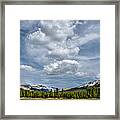 Clouds Over The Meadow Framed Print