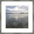 Cloudy Reflection Framed Print