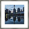 Cn Tower At Blue Hour Framed Print