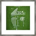 Coal Mining Machine Patent From 1903- Green Framed Print