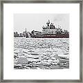 Coast Guard Cutter And Ice 6 Framed Print