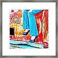 Coca-cola And Stiletto Heels Framed Print