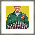 Coca Cola Vintage Framed Print