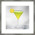 Cocktail Lemon Framed Print