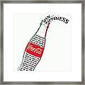 Coke Open Happiness Framed Print