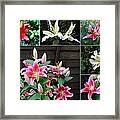 Collage Lilies Framed Print