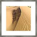 Collapsed Sand Dune Ridge In Death Valley National Park Framed Print